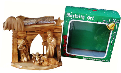 Olive Wood Nativity Scene